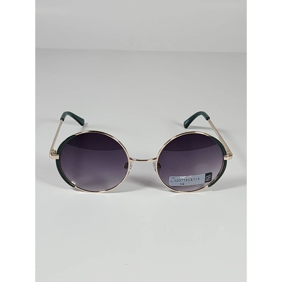 FGX by Foster Grant Gold & Green Full Round Metal Frame Sunglasses 52077FGX314 - Picture 3 of 11